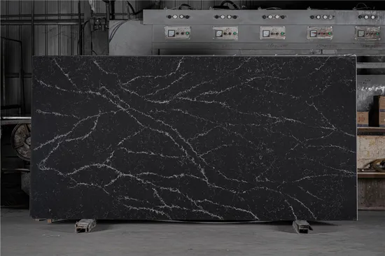 Black Carrara Engineered Stone Countertops Quartz Stone