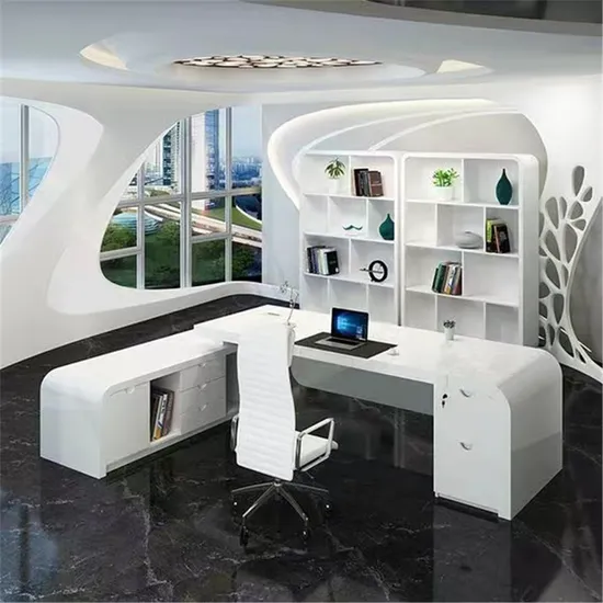 White Office Solid Surface Slabs Countertop for Office Table White Marble Basin Furniture