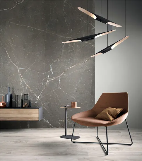 Grey Modern Sintered Stone Slab for Decoration Wall and Floor Countertop Island Display Cabinet Island Shelves Prefab Bathroom Countertop