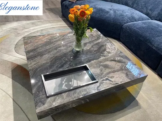 Grey Brown Marble Texture Sintered Stone for Wall Flooring Ceiling Counter Top